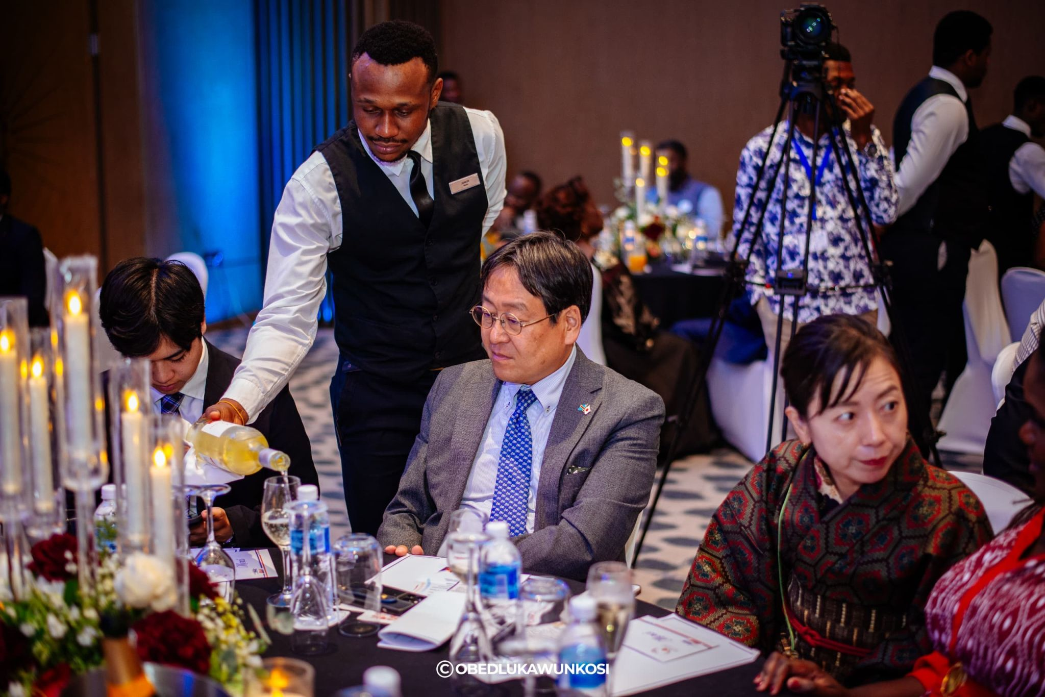 Guests gathered at tables during the Hiroko Maple Foundation launch